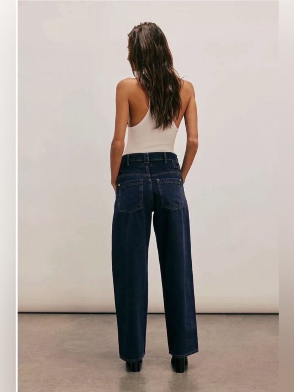 Free People We The Free Blue Jay Belted Boyfriend Jeans - Picture 3 of 10